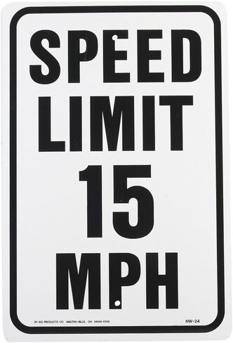 Please Slow Down Sign, 12-Inch. X 18- Inch. Metal in Kuwait