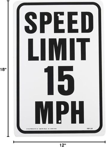Please Slow Down Sign, 12-Inch. X 18- Inch. Metal in Kuwait