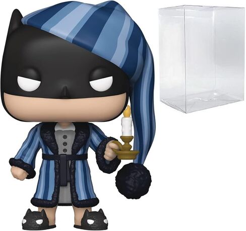 POP DC Heroes: Holiday - Batman as Ebenezer Scrooge Funko Pop! Vinyl Figure (Bundled with Compatible Pop Box Protector Case), Multicolored, 3.75 inches in Saudi Arabia