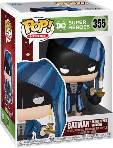 POP DC Heroes: Holiday - Batman as Ebenezer Scrooge Funko Pop! Vinyl Figure (Bundled with Compatible Pop Box Protector Case), Multicolored, 3.75 inches in Saudi Arabia
