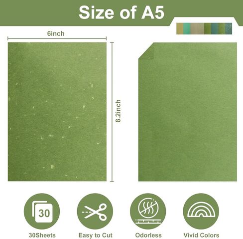 16 Sheets Green Spring Scrapbook Paper Pad - 6x8.2in Textured Cardstock, Vintage Decorative Patterned for Scrapbooking, Journaling, DIY Crafts, Scrap Book Paper Sheets, Junk Journals Decoration in Saudi Arabia