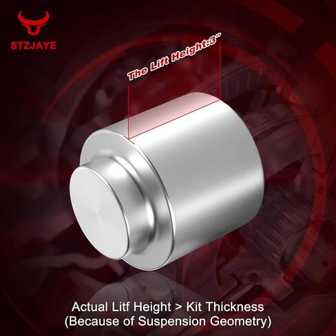 3" Rear Leveling Lift Kit Compatible with Ram 1500 2009-2025 | Tahoe Suburban Yukon 2000-2020 | Avalanche 1500 2002-2013 | 2WD/4WD Models | Aircraft-Grade Aluminum | 09DG-3R in Saudi Arabia
