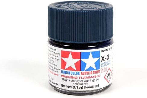 TAMIYA Acrylic Mini X3 Royal Blue TAM81503 Plastics Paint Acrylic in Saudi Arabia