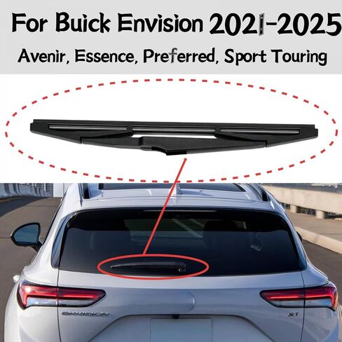 rear wiper blade For Buick Envision 2021 2022 2023 2024 2025 Avenir Essence Preferred Sport Touring back Rear windshield wiper blade in Kuwait