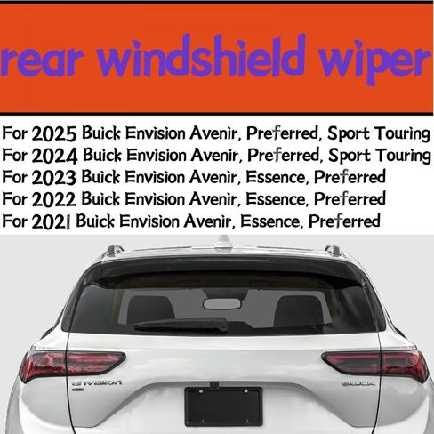 rear wiper blade For Buick Envision 2021 2022 2023 2024 2025 Avenir Essence Preferred Sport Touring back Rear windshield wiper blade in Kuwait