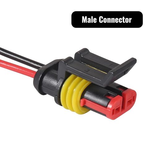10 قطع 2 دبوس موصل سلك كهربائي موصل مقاوم للماء 2 سلك موصل 16AWG ذكر وأنثى قابس سريع قطع الاتصال لسيارة شاحنة دراجة نارية قارب (2P) in Kuwait