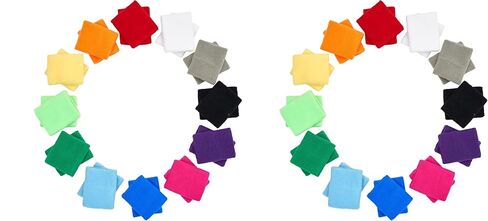 Mallofusa 12 Pairs Colorful Wrist Sweatbands Athletic Cotton Terry Cloth Wristbands for Gym Sports in Saudi Arabia
