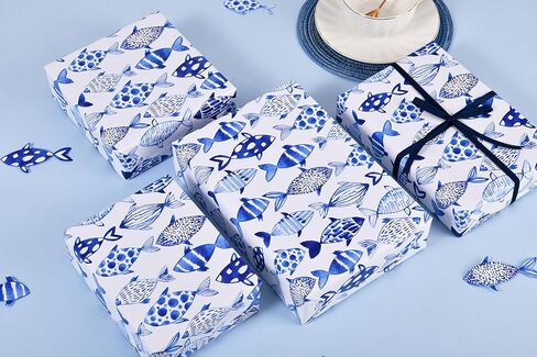 Sikiweiter Mermaid Wrapping Paper Roll - Mini Roll 17 Inches x 33 Feet - Birthday Wrapping Paper for Girls, Little Mermaid Wrapping Paper for Girls Birthday Christmas Holiday, in Saudi Arabia