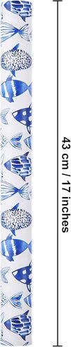 Sikiweiter Mermaid Wrapping Paper Roll - Mini Roll 17 Inches x 33 Feet - Birthday Wrapping Paper for Girls, Little Mermaid Wrapping Paper for Girls Birthday Christmas Holiday, in Saudi Arabia