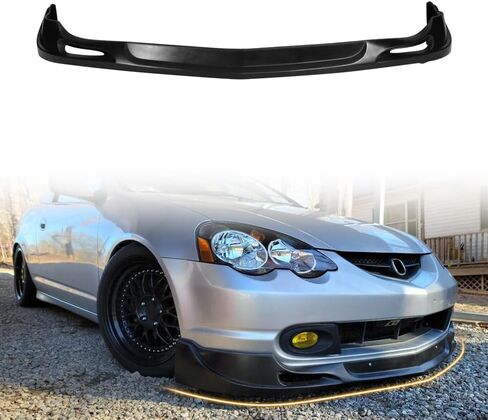 سبويلر الشفة الأمامي، متوافق مع 2002-2004 Acura RSX DC5، PU نمط رياضي أسود إضافي واقي الذقن الأمامي الفاصل لسد الهواء in Saudi Arabia