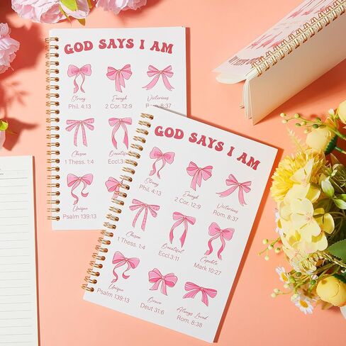 4 Pcs Spanish Christian Spiral Notebooks Regalos Cristianos En Español Bible Verse Notepads Religious Inspirational Journals for Women Mother's Day Regalos para Mujeres Cristianas in Saudi Arabia