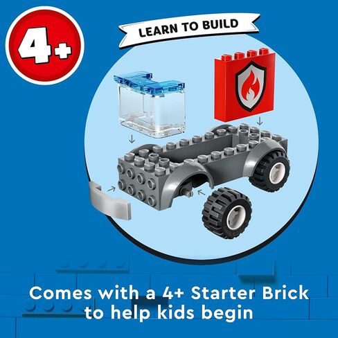 Lego City Fire Station and Fire Engine 60375, Pretend Play Fire Station with Firefighter Minifigures, Educational Vehicle Toys for Kids Boys Girls Age 4+ in Saudi Arabia