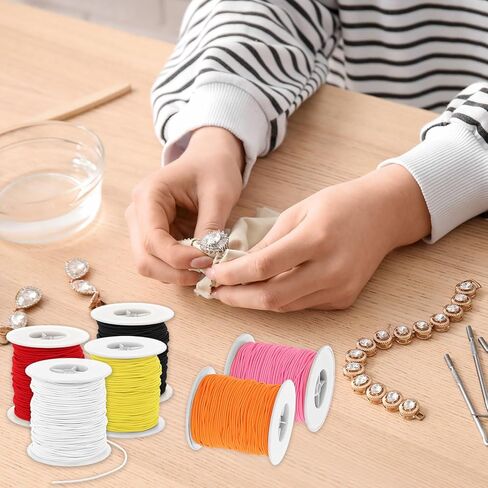 PATIKIL Stretchy String for Bracelets 77 Yards / 70 M, 2 mm Elastic Cord for Jewelry Making, Necklaces, Beading and Crafts DIY, Light Purple in Saudi Arabia