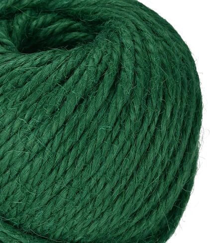 82 Feet 2.5mm Garden Twine, Jute Rope String for Crafts, Gift Wrapping, Packing, Gardening, and Wedding Decor, Dark Green in Saudi Arabia