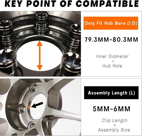 Wheel Center Caps for ITP SS Golf Cart Wheels Hurricane ‎4/110-4/156 - C110 ITP Center Hubcaps | 4 Pack Black Center Cover Replacement in Saudi Arabia