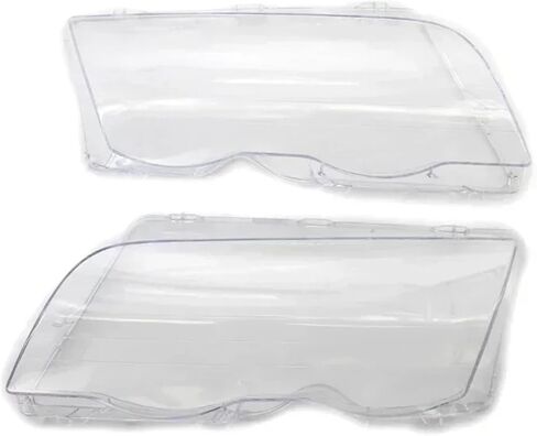 1Pcs/1 Pair Car Headlight Cover Compatible For BMW E46 4 Door 3-Series 1998-2001 Lampshade Bright Shell Head Lamp Lens Covers(Left) in Saudi Arabia