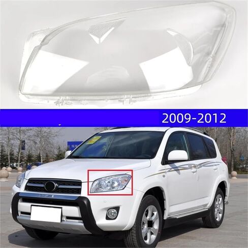 متوافق لتويوتا راف 4 RAV4 2009 2010 2011 2012 المصباح قذيفة غطاء مصباح غطاء للعدسات شفافة غطاء المصباح (يمين) in Saudi Arabia