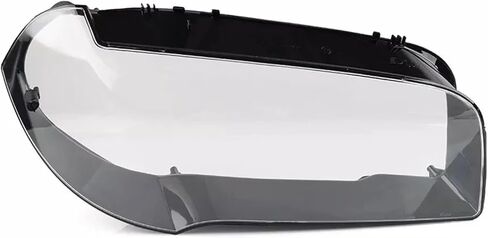 اليسار الأيمن سيارة عدسة المصباح الأمامي غطاء متوافق لسيارات BMW X3 E83 2004-2011 واضح كشافات غطاء شفاف عاكس الضوء رئيس مصباح قذيفة (الجانب الأيمن) in Saudi Arabia
