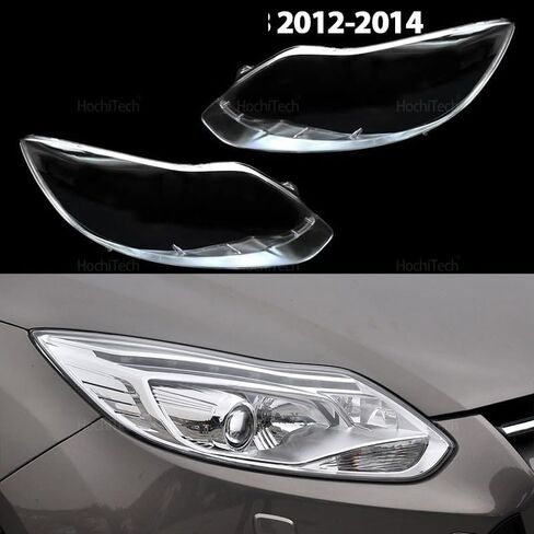 غطاء أمامي شفاف للسيارة متوافق مع Ford Focus MK3 2012-2014 قبل تجميل غطاء عدسة زجاج السيارات غطاء إضاءة الرأس غطاء عاكس الضوء in Saudi Arabia