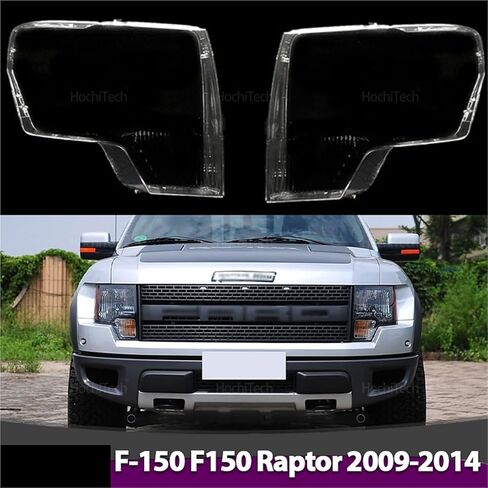 Car Front Headlight Lens Cover Compatible For Ford F-150 F150 2009-2014 Left And Right Clear Lamp Hood Transparent Lampshade in Saudi Arabia