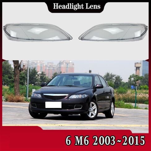 Compatible For Mazda 6 M6 2003 2004 2005 2006 2007 2008~2015 Headlamp Cover Headlight Shell Lens Replace Original Lampshade(A Pair) in Saudi Arabia