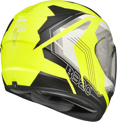 ScorpionEXO R320 Full Face Adult Motorcycle Helmet with Pinlock Ready Shield and Bluetooth Ready Speaker Pockets DOT Approved Dream (White - Large) in Saudi Arabia