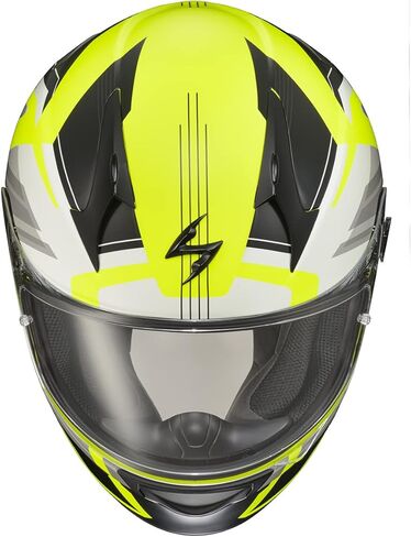 ScorpionEXO R320 Full Face Adult Motorcycle Helmet with Pinlock Ready Shield and Bluetooth Ready Speaker Pockets DOT Approved Dream (White - Large) in Saudi Arabia