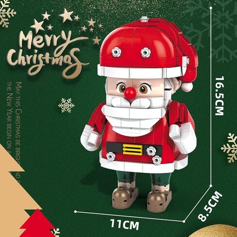 Christmas Building Blocks Set, 750 Piece Santa Claus Building Block Set with Christmas Tree and Gift Box, Santa's Gift Train Building Sets for Kids Ages 6-12, Holiday Building Toys for Boys Girls in Saudi Arabia