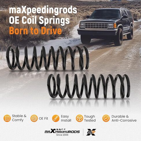 maXpeedingrods 80974 Coil Spring for Jeep Grand Cherokee 1999-2004, 52088262KE 52088263KF Front Suspension Coil Springs, 2Pieces in Saudi Arabia