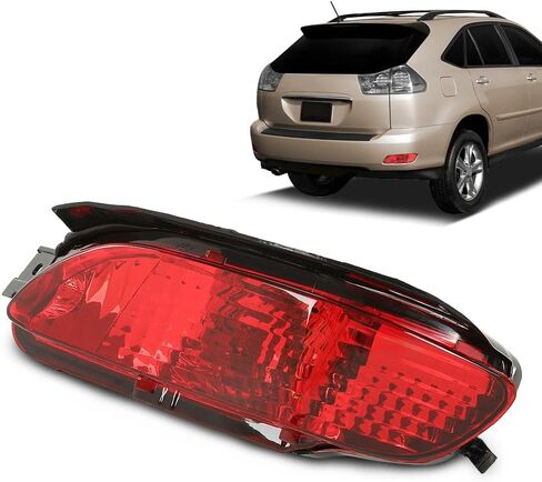 مصابيح ممتص الصدمات الجانبية الخلفية من ALLGOOD، متوافقة مع الجانب الأيمن Lexus RX400h 2006-2008/ RX350 2007-2009/ RX330 2004 2005 2006، قطعة واحدة in Saudi Arabia