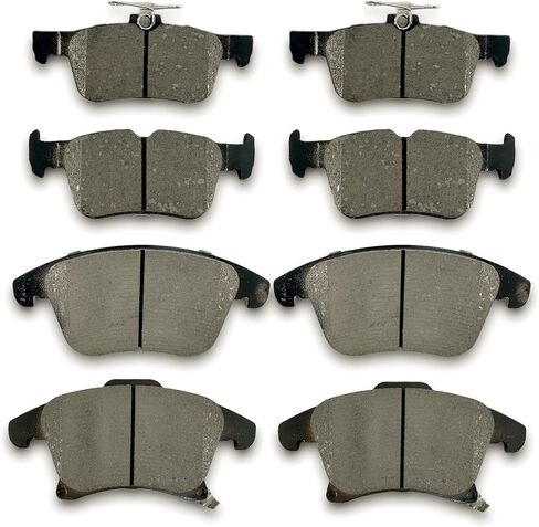Front Rear Ceramic Brake Pads Sets D1611 D1612 Fit For Ford For Explorer/For Flex/For Police Interceptor Sedan/For Special Service Police Sedan/For Taurus,For Lincoln MKS/MKT in Saudi Arabia