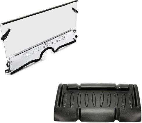طقم زجاج أمامي وسقف علوي شفاف بفتحات تهوية من HECASA متوافق مع 2004-2013 Yamaha Rhino 450 660 700 UTV ABS بلاستيك in Saudi Arabia