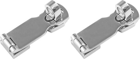 Marine Grade 316 Stainless Steel Door Hasps, 3 Inch Heavy Duty Swivel Safety Hasp with Turning Padlock Eye Mount in Kuwait