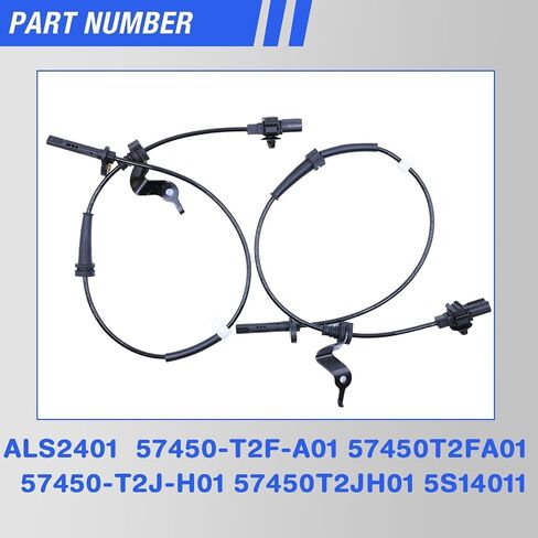 ABS Wheel Speed Sensor Front Rear Left Right Compatible with 2013 2014 2015 2016 2017 Honda Accord 2015-2020 Acura TSX Driver Passenger Side ABS Sensors # 57470-T2F-A01 57470-T2J-H01 4Pcs in Saudi Arabia