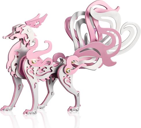 3D Metal Puzzles for Adults, Metal Model Kits for Adults, Mechanical Wolf Mechanical 3D Puzzle Stainless DIY Gifts for Men Women Home Decor Art Craft Gifts Toys. in Saudi Arabia