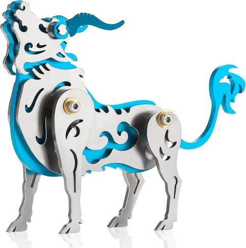3D Metal Puzzles for Adults, Metal Model Kits for Adults, Mechanical Wolf Mechanical 3D Puzzle Stainless DIY Gifts for Men Women Home Decor Art Craft Gifts Toys. in Saudi Arabia