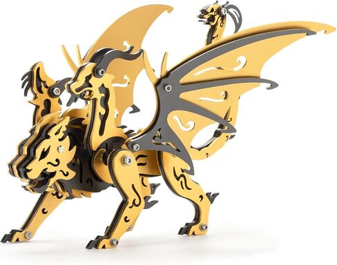 3D Metal Puzzles for Adults, Metal Model Kits for Adults, Mechanical Wolf Mechanical 3D Puzzle Stainless DIY Gifts for Men Women Home Decor Art Craft Gifts Toys. in Saudi Arabia