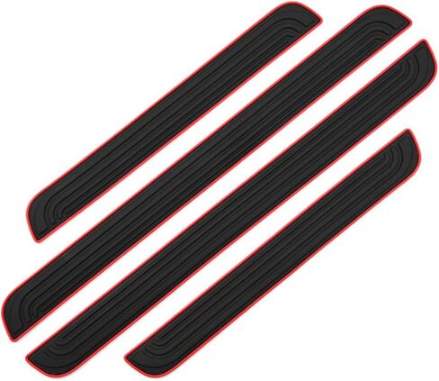 4 Pcs Car Door Sill Protector for Chevrolet Chevy Colorado GMC Canyon 2023-2025, Waterproof Anti-Scratch Rubber Car Door Protector Edge Guards for Door Steps,Car Accessories in Saudi Arabia