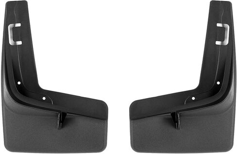 Weathertech Custom No Drill Splash Guard MudFlaps for Ford F-150 Lightning, Front Pair (110164), Black in Kuwait
