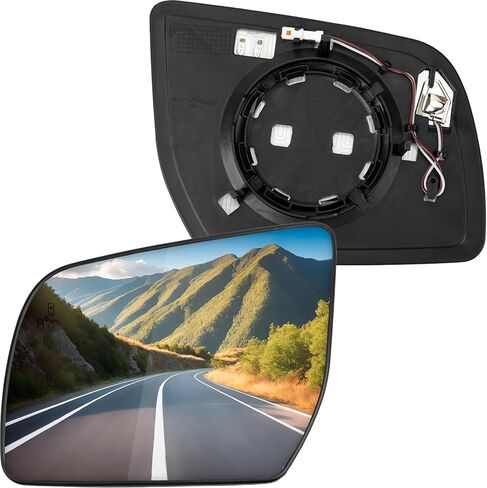Driver Side Mirror Replacement for Ford Ranger 2012 2013 2014 2015 2016 2017 2018, Everest 2016-2020 - Left Side Mirror Glass, Rear View Mirrors Glass with Power Heated & Blind Spot in Saudi Arabia