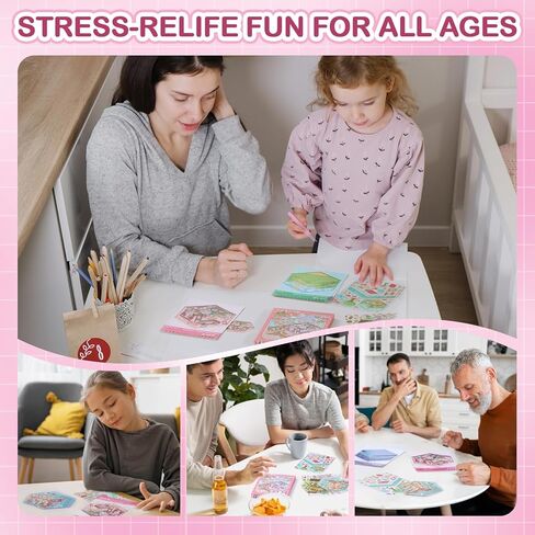 3D Sticker Scene Book for Adults, 20 Sets Miniature Scene DIY House Therapy Stickers Set, Room Sticker Books | Stress Relief | Home Decoration | Fun Christmas Gift Idea for Girls in Saudi Arabia