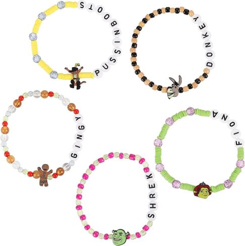 Bioworld Shrek Tradesies 5 Pack Friendship Bracelets in Saudi Arabia