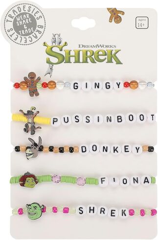 Bioworld Shrek Tradesies 5 Pack Friendship Bracelets in Saudi Arabia