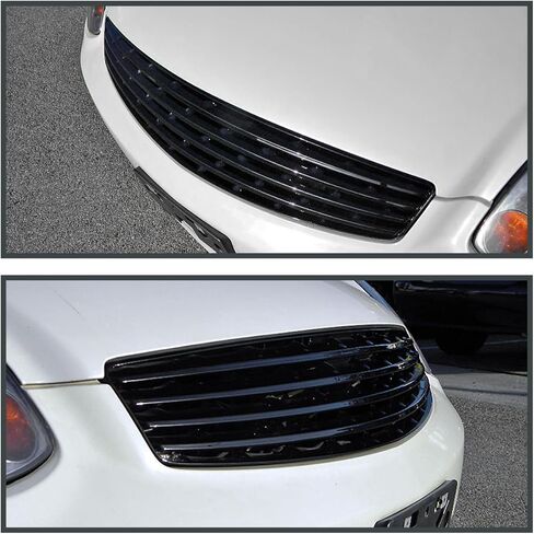 شبكة أمامية ذات غطاء مصد أسود من Spec-D متوافقة مع 2003-2007 Infiniti G35 2Dr Coupe in Kuwait