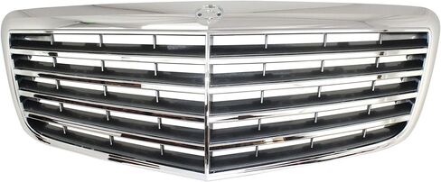Garage-Pro Grille Assembly for MERCEDES BENZ E-CLASS 07-09 Chrome Shell/Ptd-Gry Insert Sedan/Wagon in Saudi Arabia