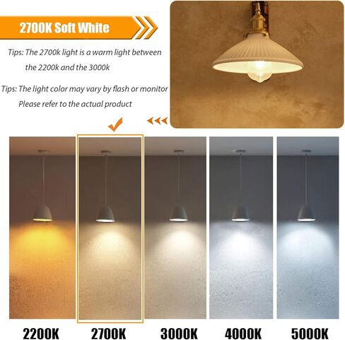 12 حزمة من مصابيح إديسون LED القابلة للتعتيم بقدرة 40 واط مكافئة، لمبة خيوط 4 واط، لمبة إضاءة ST19 بيضاء دافئة 2700 كيلو، 450LM E26 عتيقة لتركيبات السقف in Kuwait