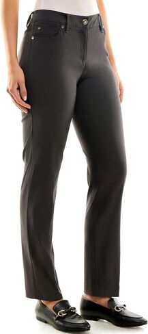 Zac & Rachel Women's Millennium Fabric Pull-On Slim Leg Pant, Polar Wind, 18W in Saudi Arabia