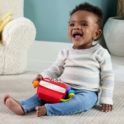 Fisher-Price Baby Toy Fidget Activity Viewer, Retro-Inspired Fine Motor Skill Developmental Play for Infants Ages 6+ Months in Saudi Arabia