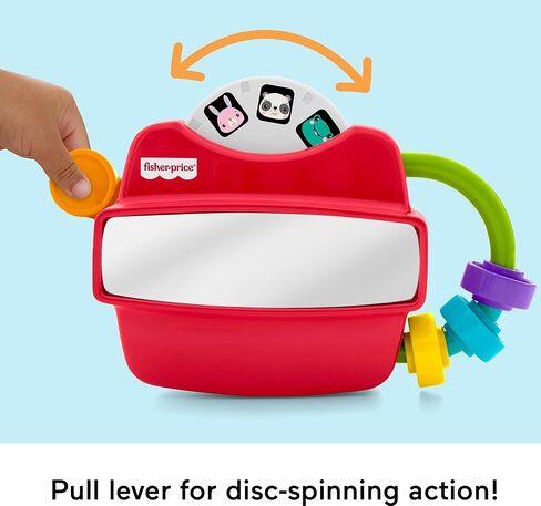Fisher-Price Baby Toy Fidget Activity Viewer, Retro-Inspired Fine Motor Skill Developmental Play for Infants Ages 6+ Months in Saudi Arabia