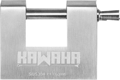 71/60-4PS Stainless Steel D-Shaped Padlock with Stainless Steel Key for Garage Door, Containers, Shed, Locker and Warehouse (2-3/4 inch, Keyed Alike - 4 Pack) in Kuwait